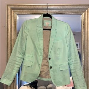 Mint green J. Crew blazer